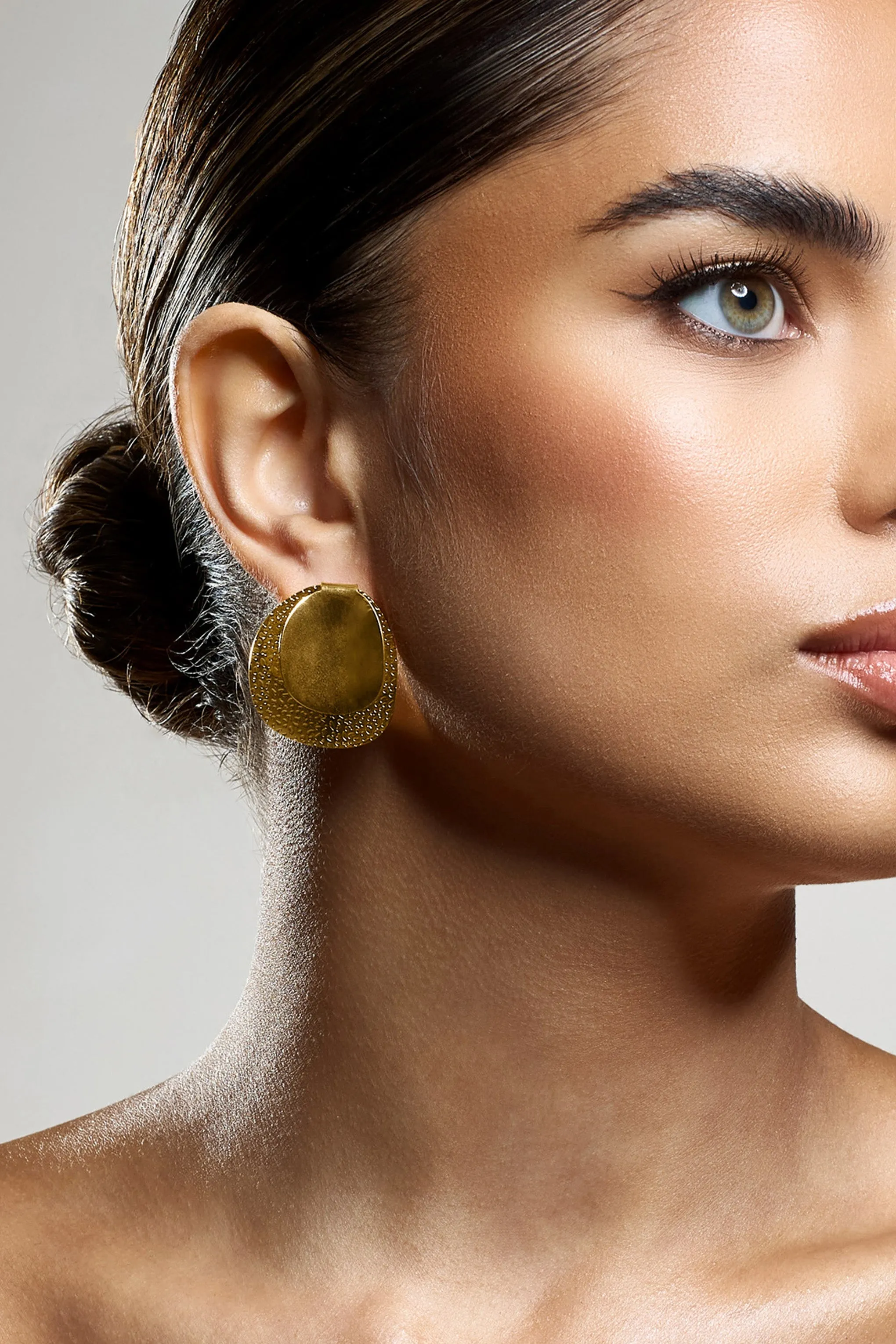 Latica | Gold Double Disc Earrings