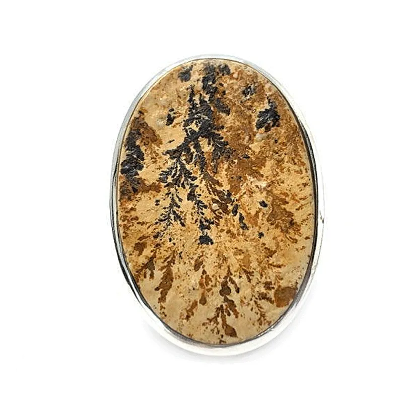 Leaf Jasper Oval Ring D