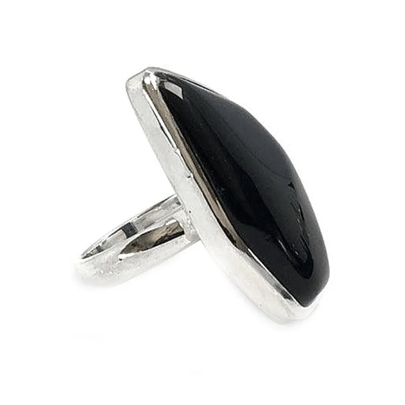 Lilith Black Onyx Statement Ring