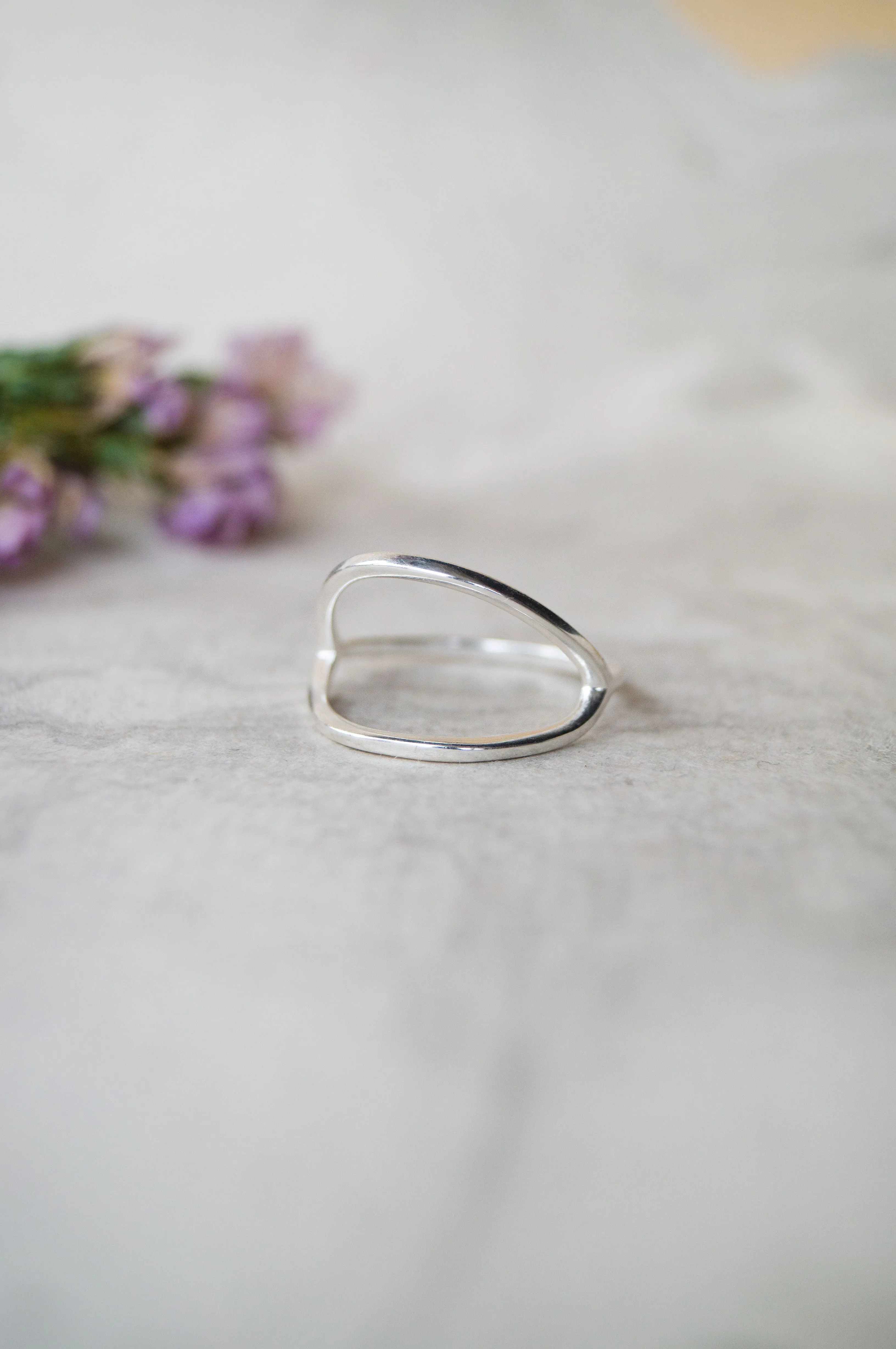 Loop Whole Sterling Silver Ring