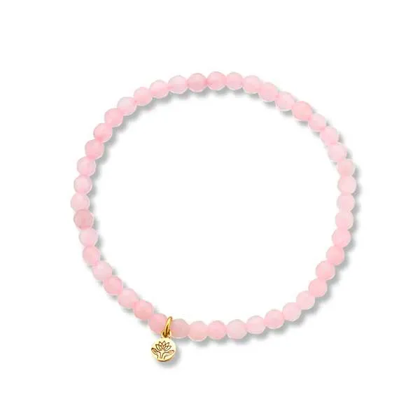 Love You Always Mum - Rose Quartz Gem Bracelet