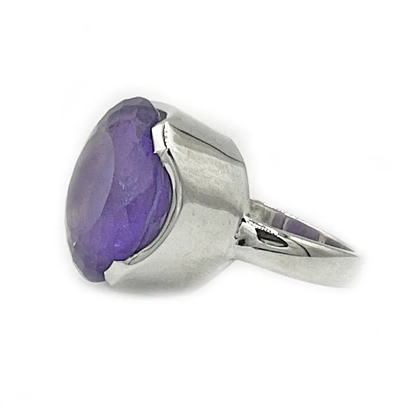 Maan Amethyst Gemstone Boho Ring