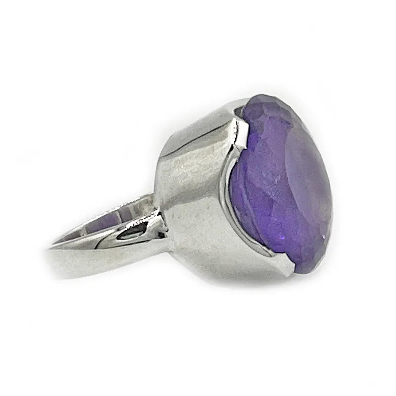 Maan Amethyst Gemstone Boho Ring