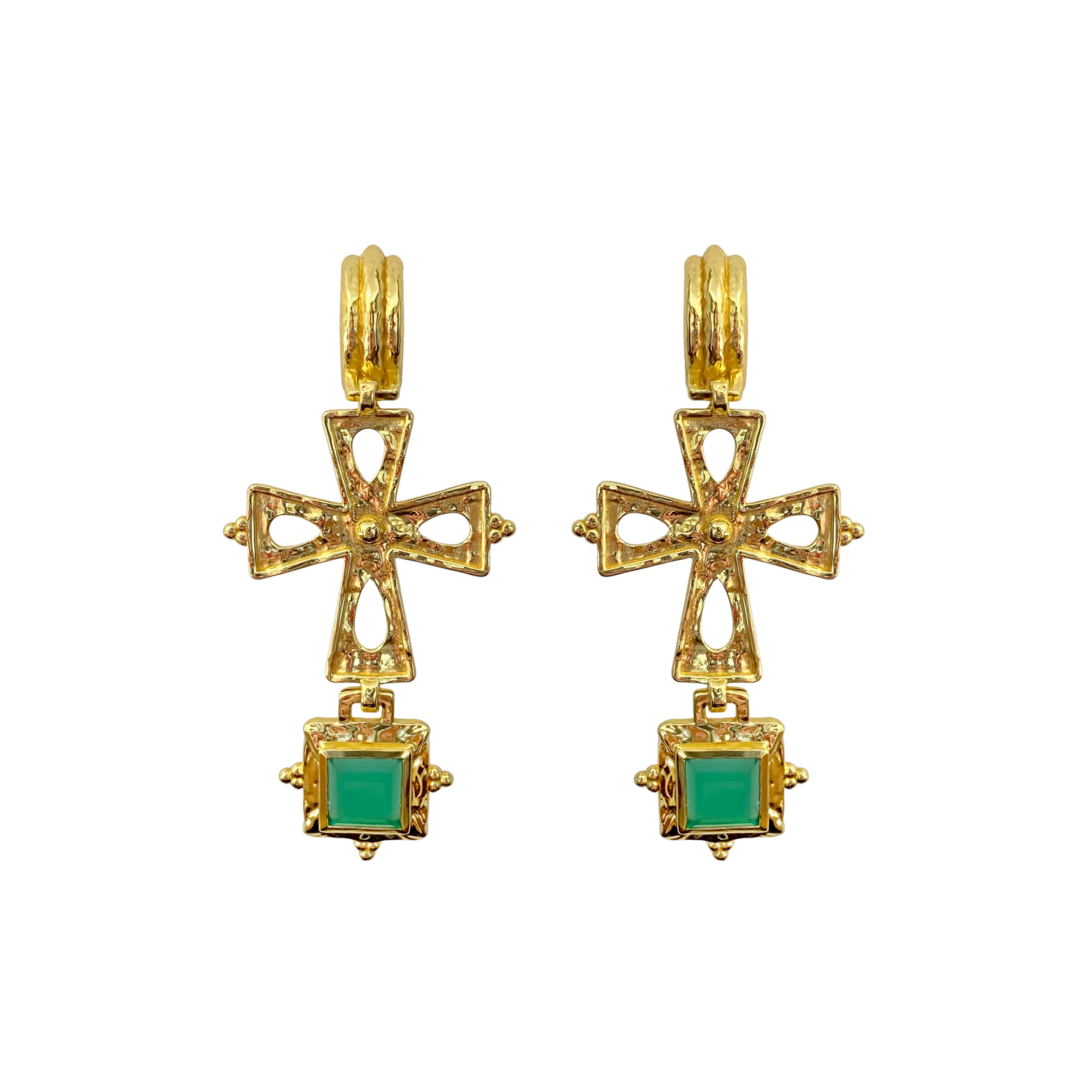 MARIA Earrings | Green Onyx