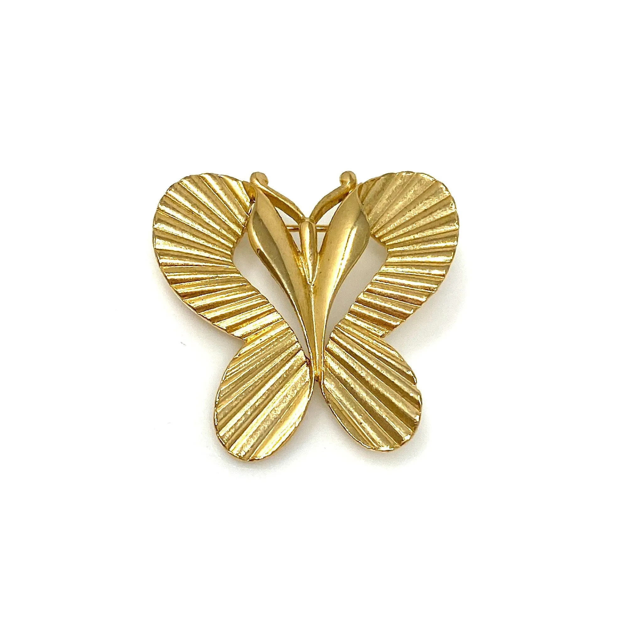 MATHIAS gold butterfly brooch