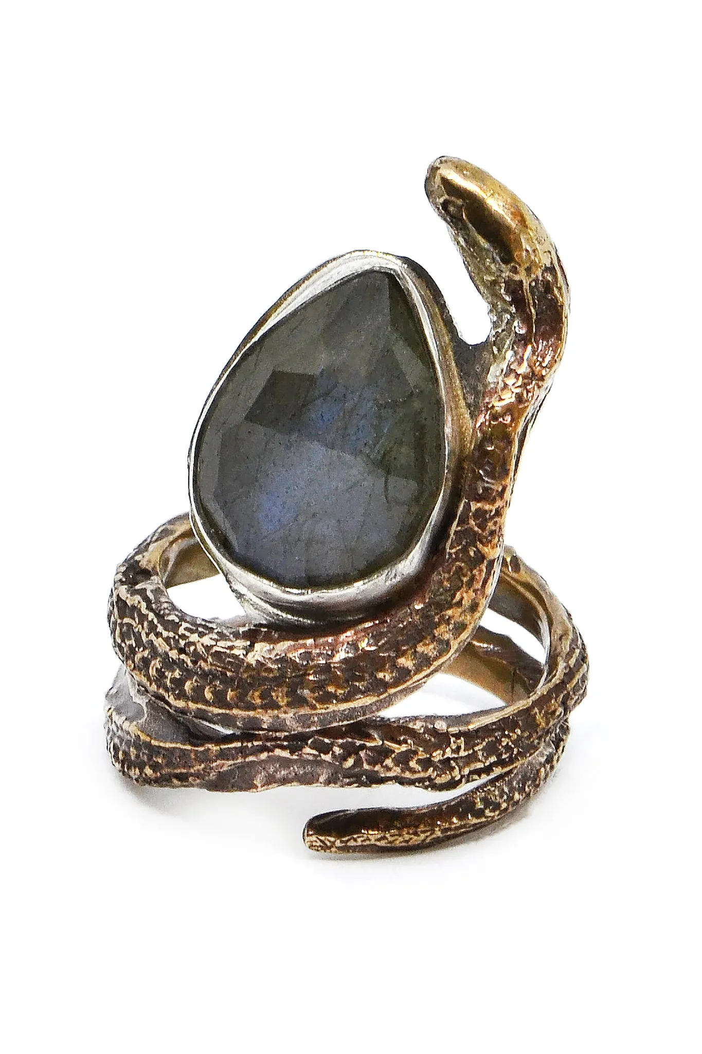 Medea Gemstone Snake Ring