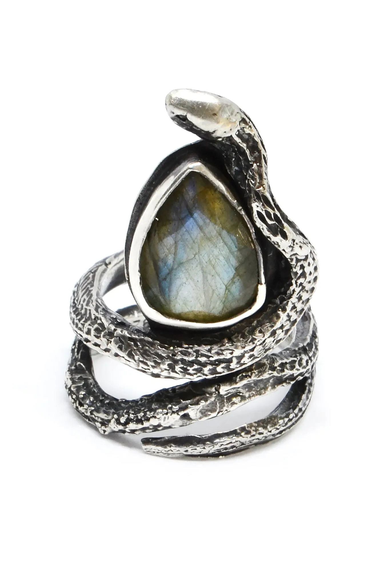 Medea Gemstone Snake Ring