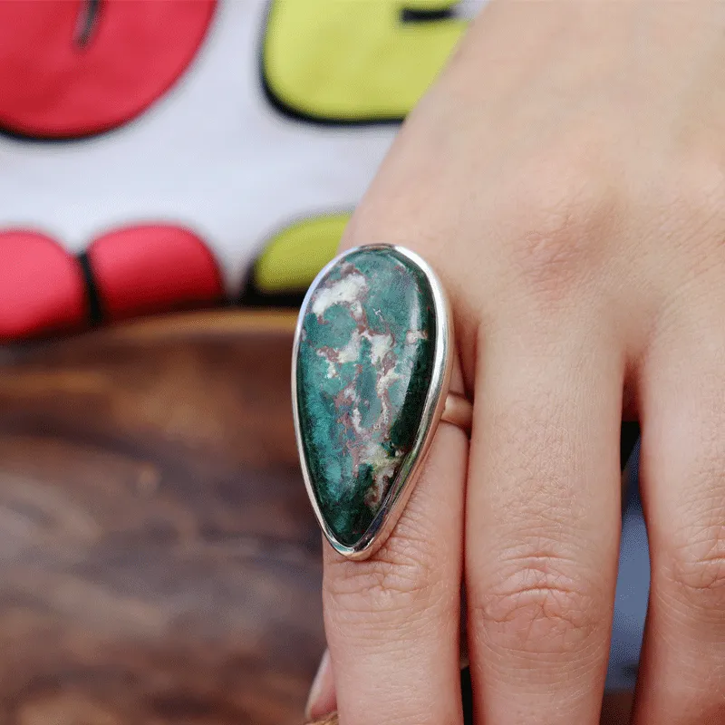 Montie Chrysocolla Statement Ring - N