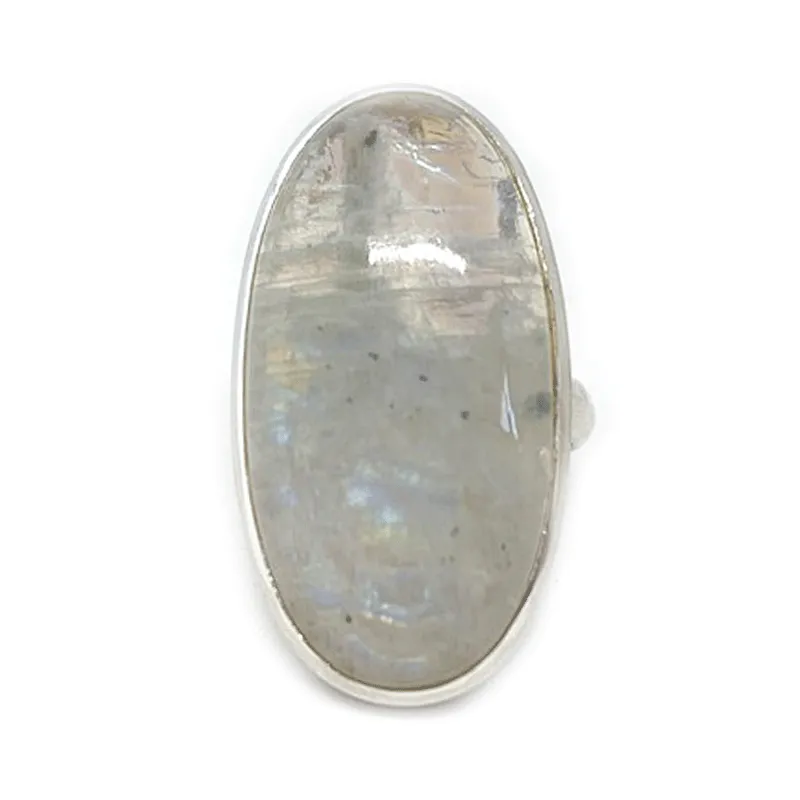 Moonstone Classic Oval Silver Ring