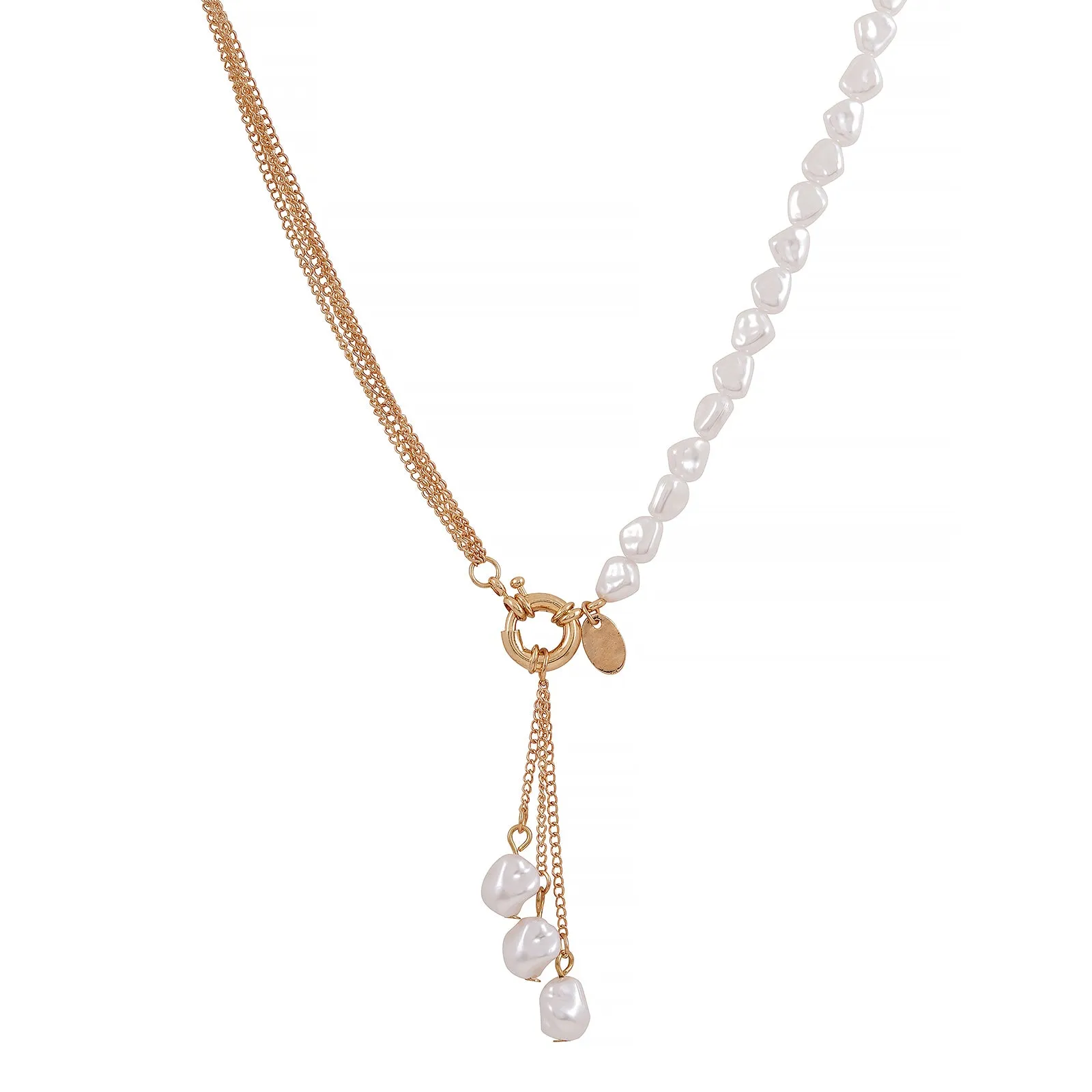 Naiads Gold Pearl Necklace