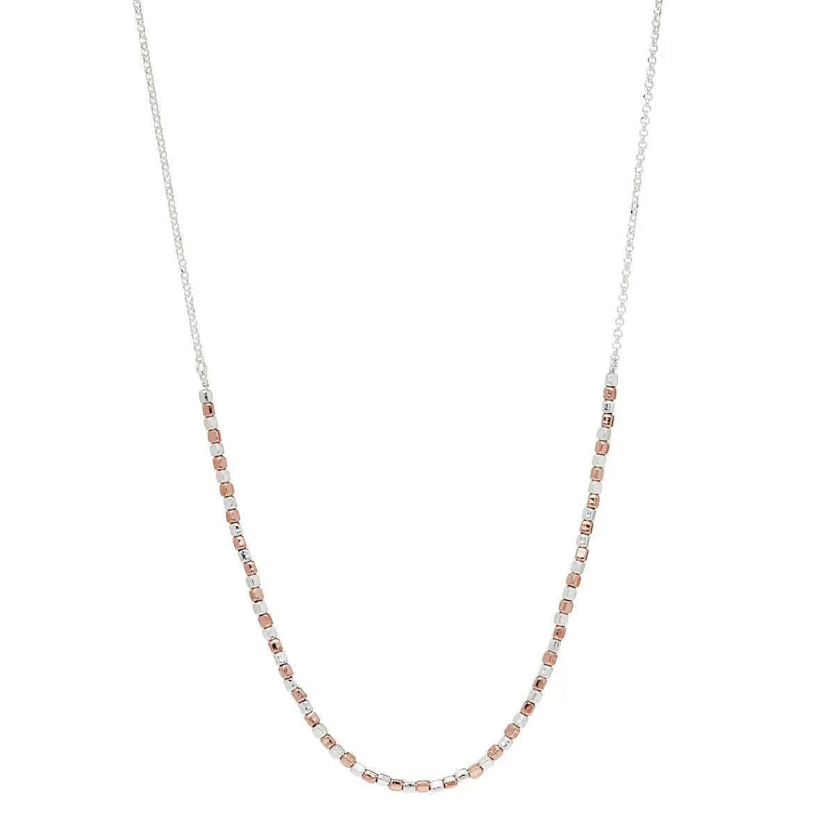 Najo Rosy Gold Pretty Pebble Necklace