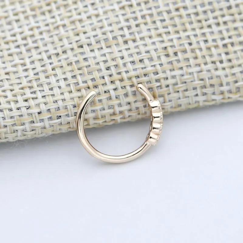 One Line CZ Ear Cuff - Gold