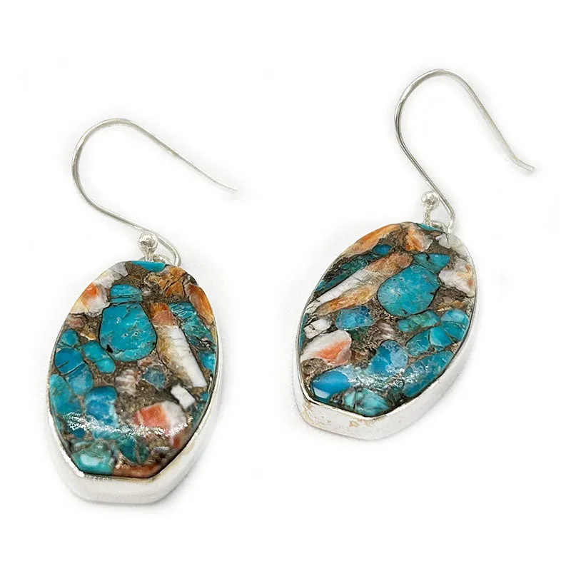 Oyster Turquoise Drop Bohemian Earrings