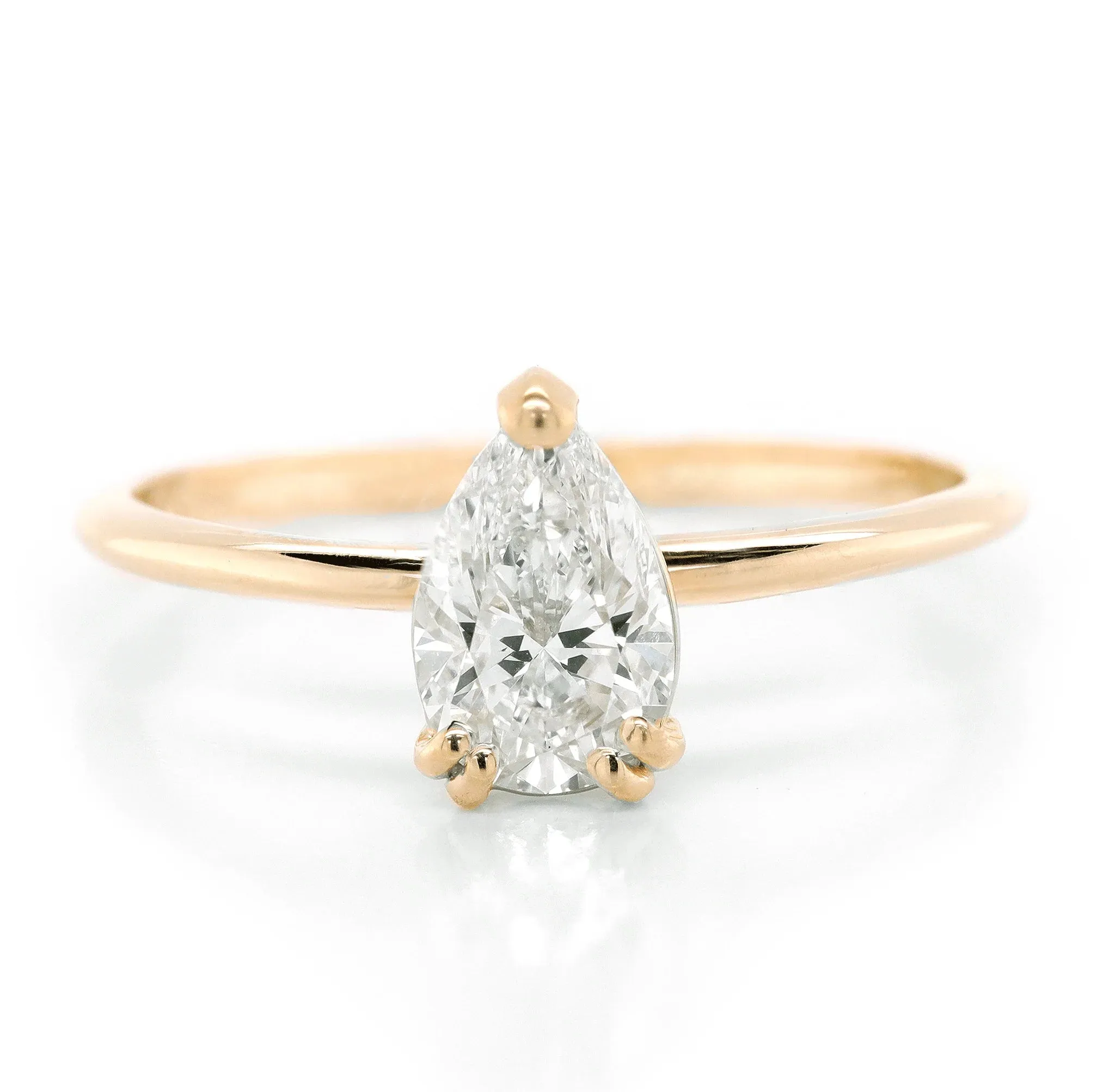 Pear Diamond Solitaire