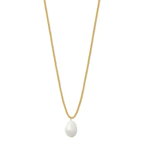 Pearl Drop Mid-Length Necklace