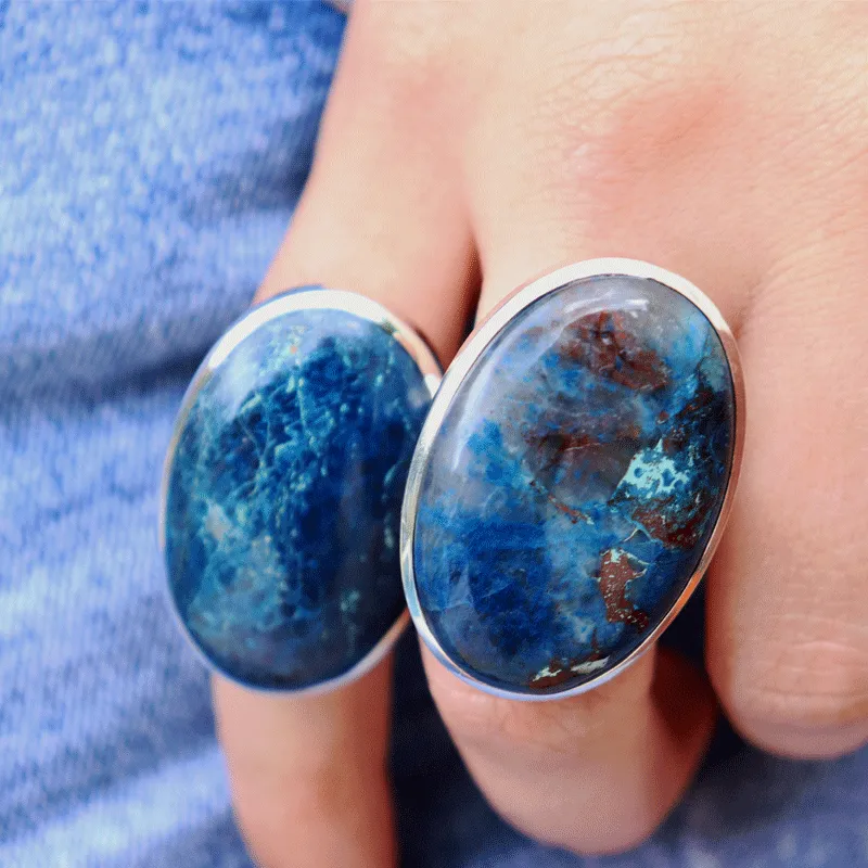 Percy Shattuckite Bohemian Silver Ring