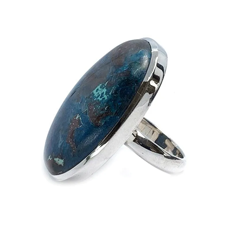 Percy Shattuckite Bohemian Silver Ring