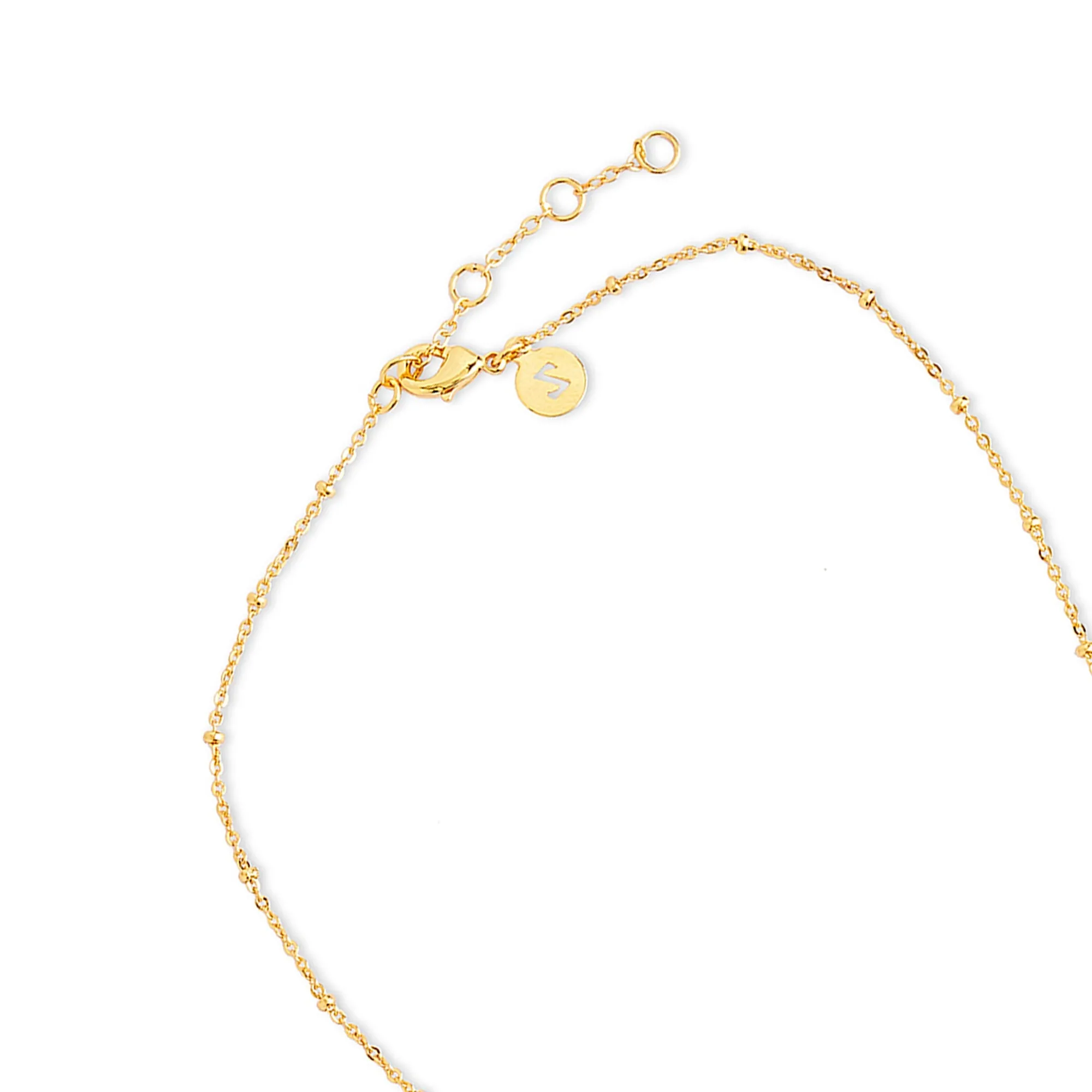 Real Gold Plated Gold Z Irregular Pearl Necklace