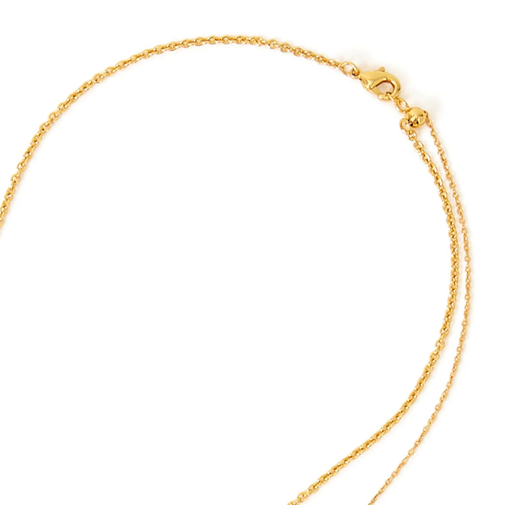 Real Gold-Plated T-Bar Necklace