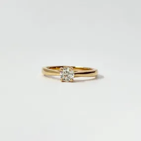 Rose Gold Round Solitaire Diamond Ring