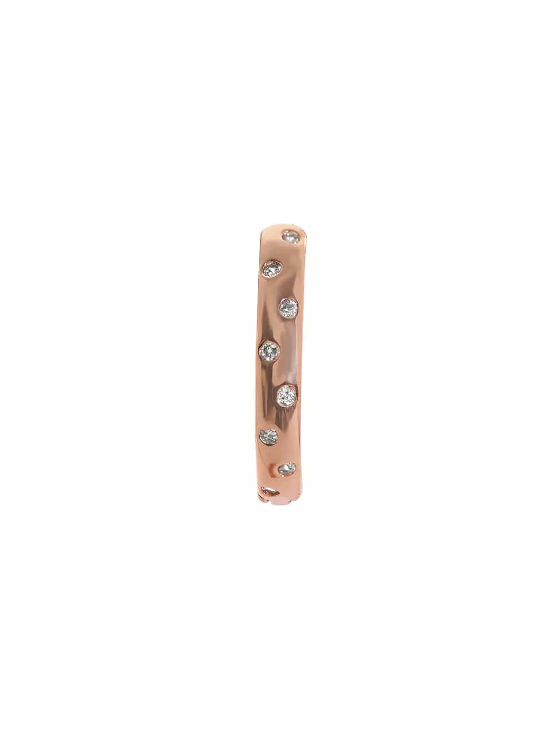 Rubans Voguish Rose Gold Geometric Studs Earrings