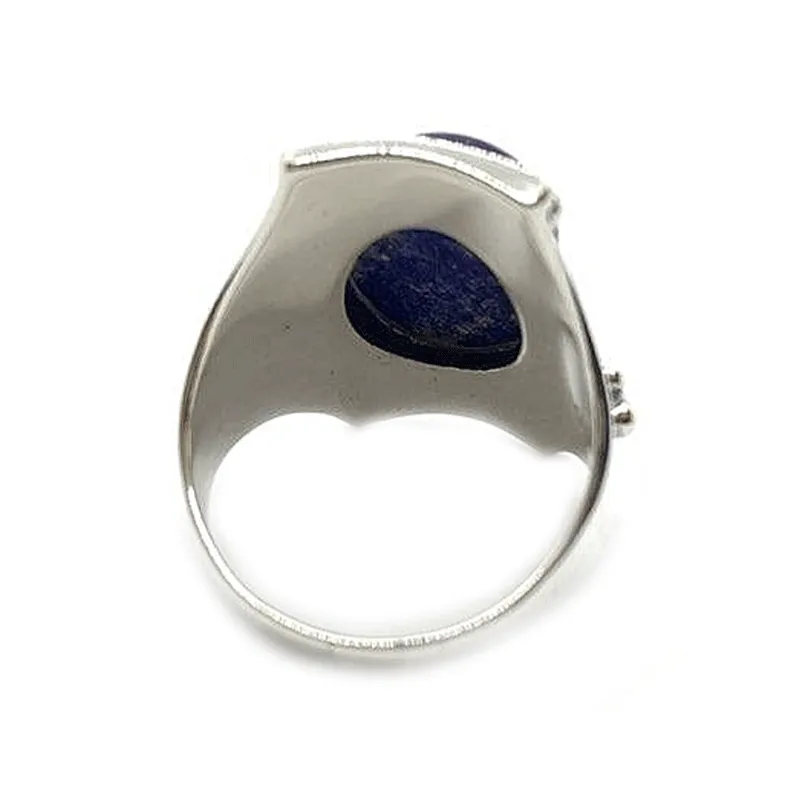 Saddle Lapis Lazuli Bohemian Ring