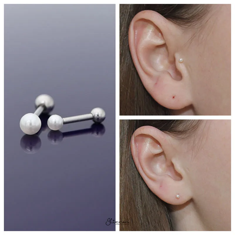 Shell Pearl Cartilage Tragus Piercing Earring