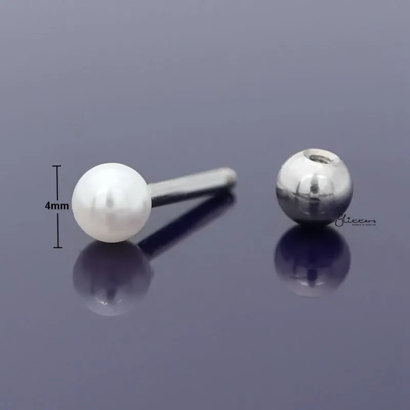 Shell Pearl Cartilage Tragus Piercing Earring