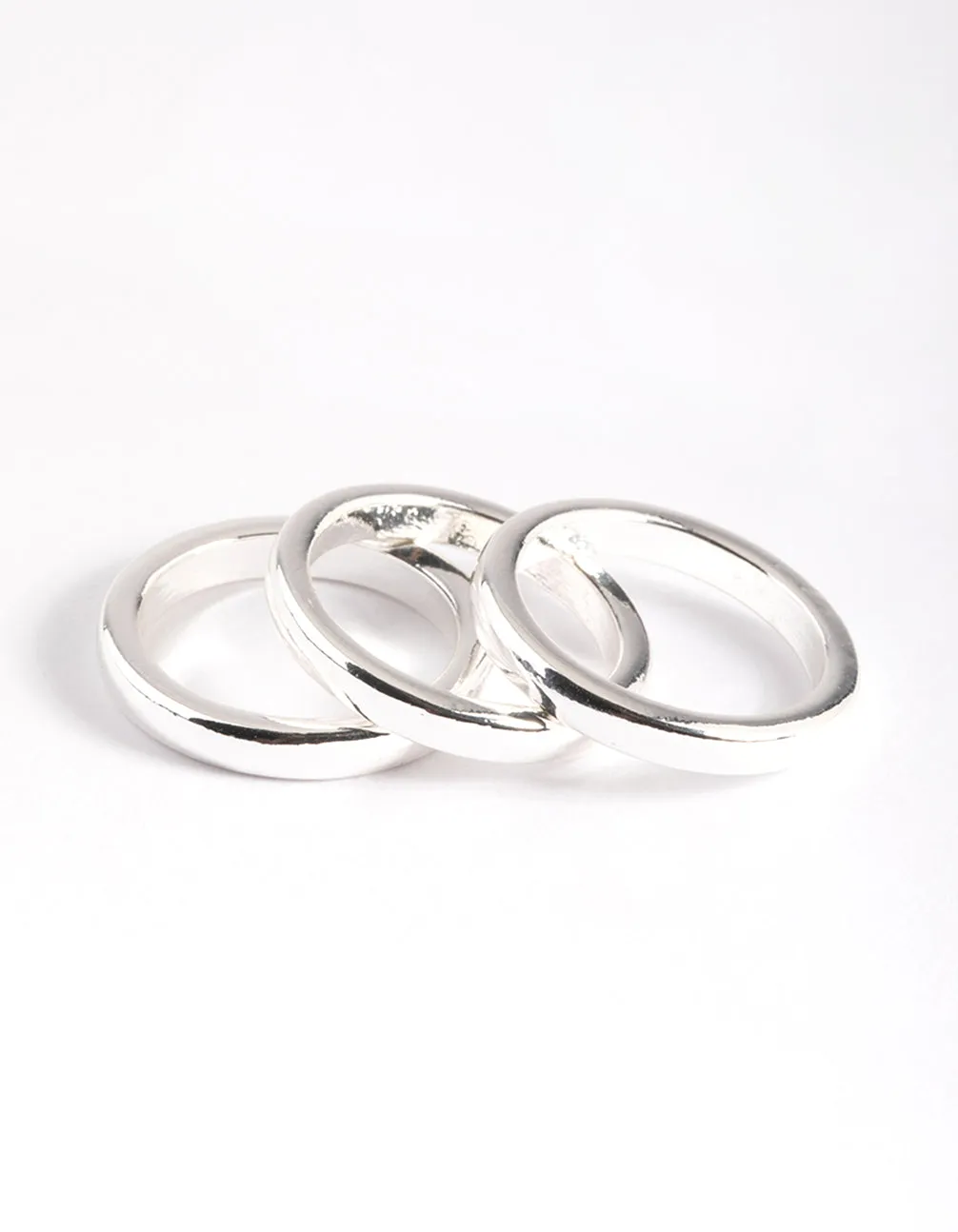 Silver Plated Triple 3mm Band Ring