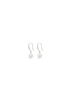 Silverver Pearl Fish Hook Earring