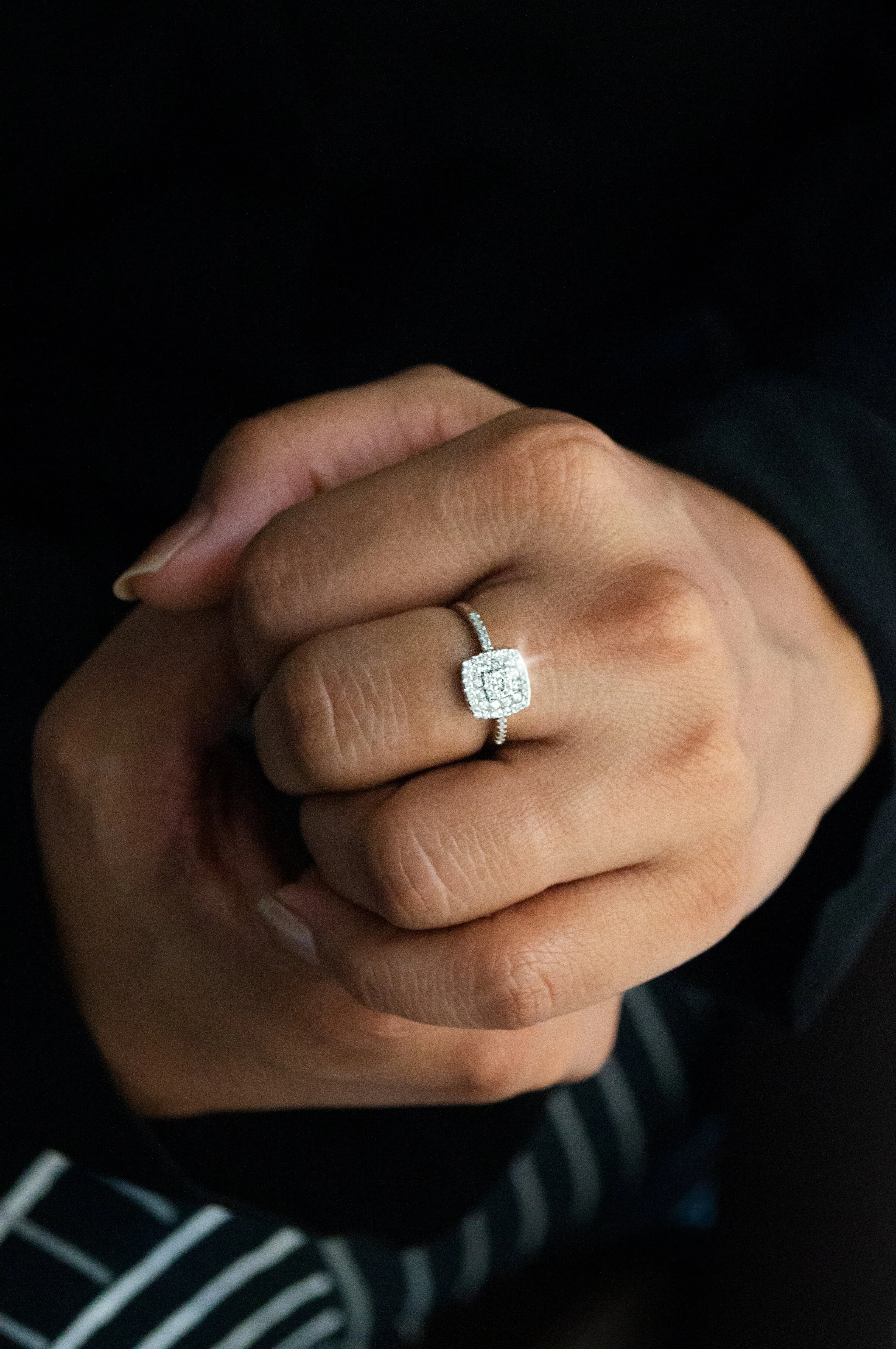 Square In Square Sterling Silver Ring