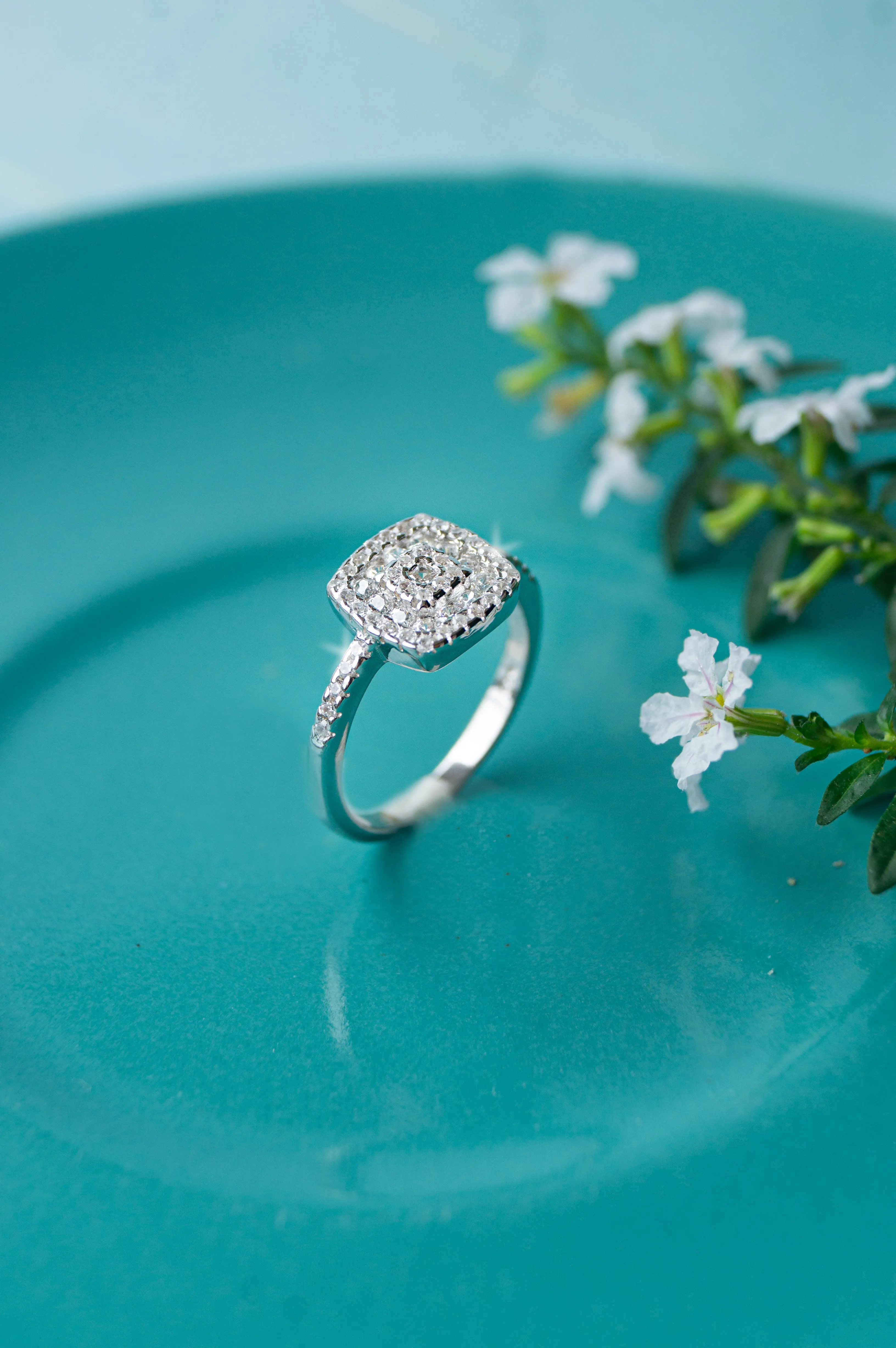 Square In Square Sterling Silver Ring