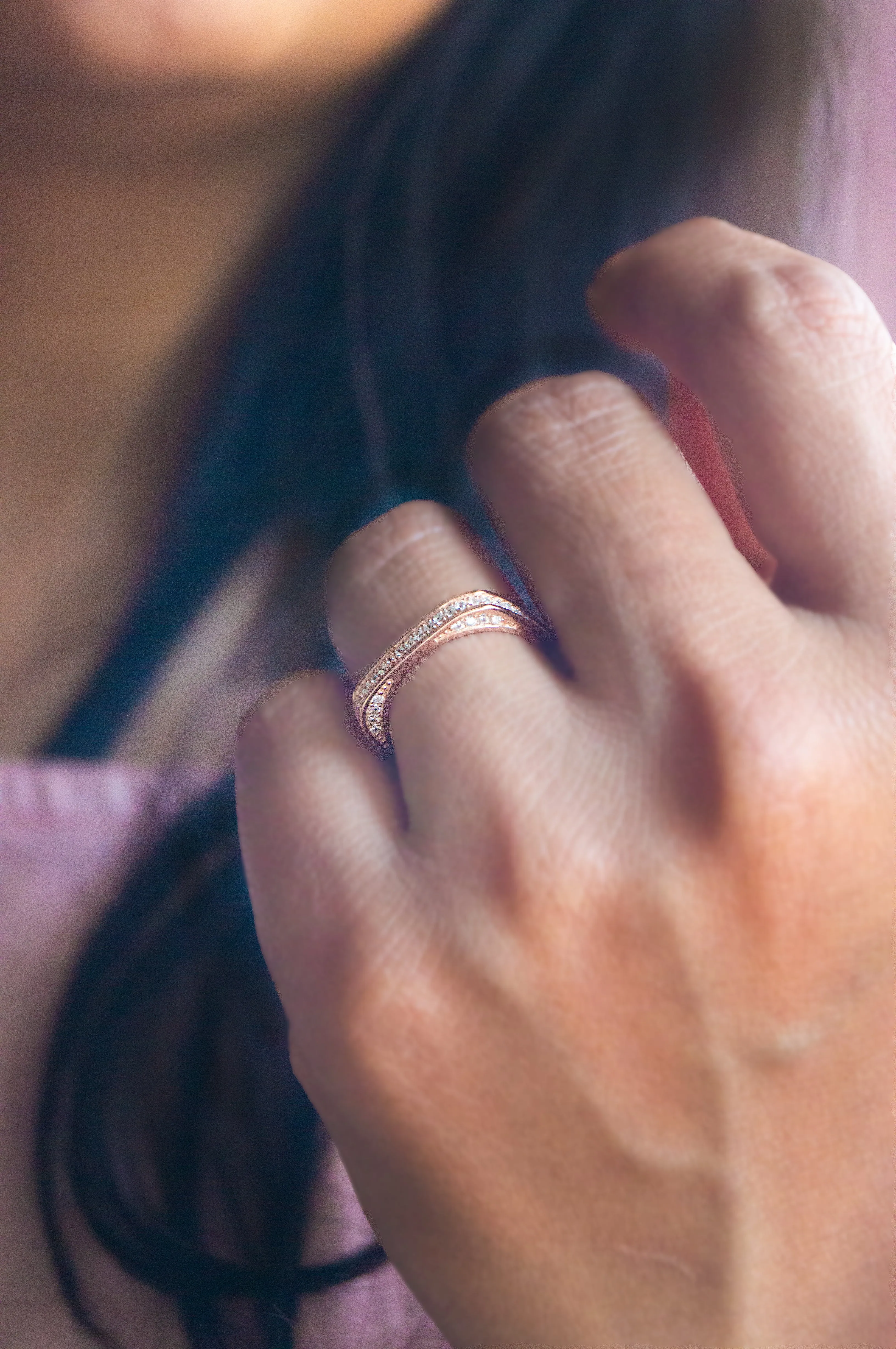 Square Or Circle Sterling Silver Ring