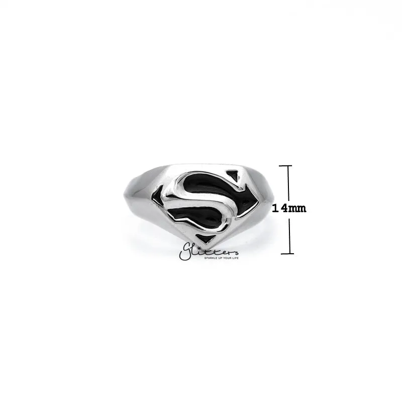 Stainless Steel Classic Superman Casting Men's Rings