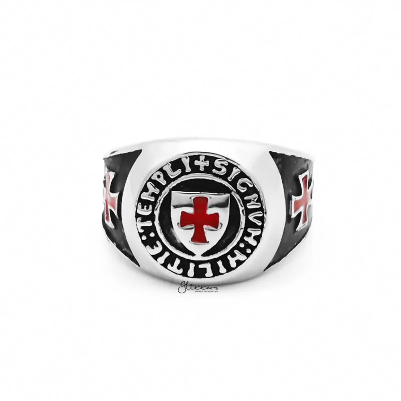 Stainless Steel Knights Templar Ring