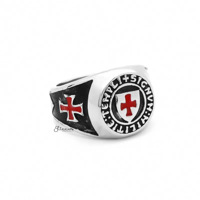 Stainless Steel Knights Templar Ring