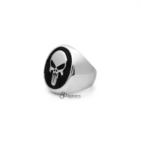 Stainless Steel Punisher Skull Casting Men's Rings