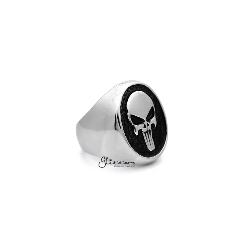 Stainless Steel Punisher Skull Casting Men's Rings