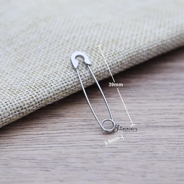 Stainless Steel Safety Pin Earrings