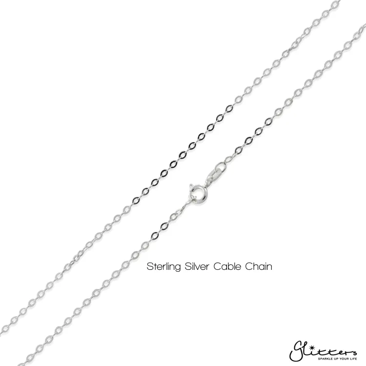 Sterling Silver C.Z Key Women's Necklace