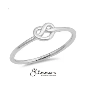 Sterling Silver Love Knot Women's Rings