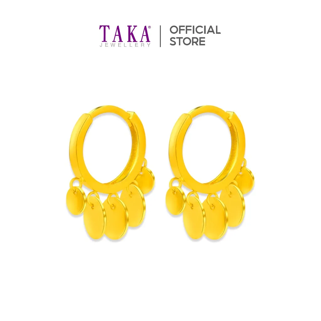 TAKA Jewellery 916 Gold Earrings