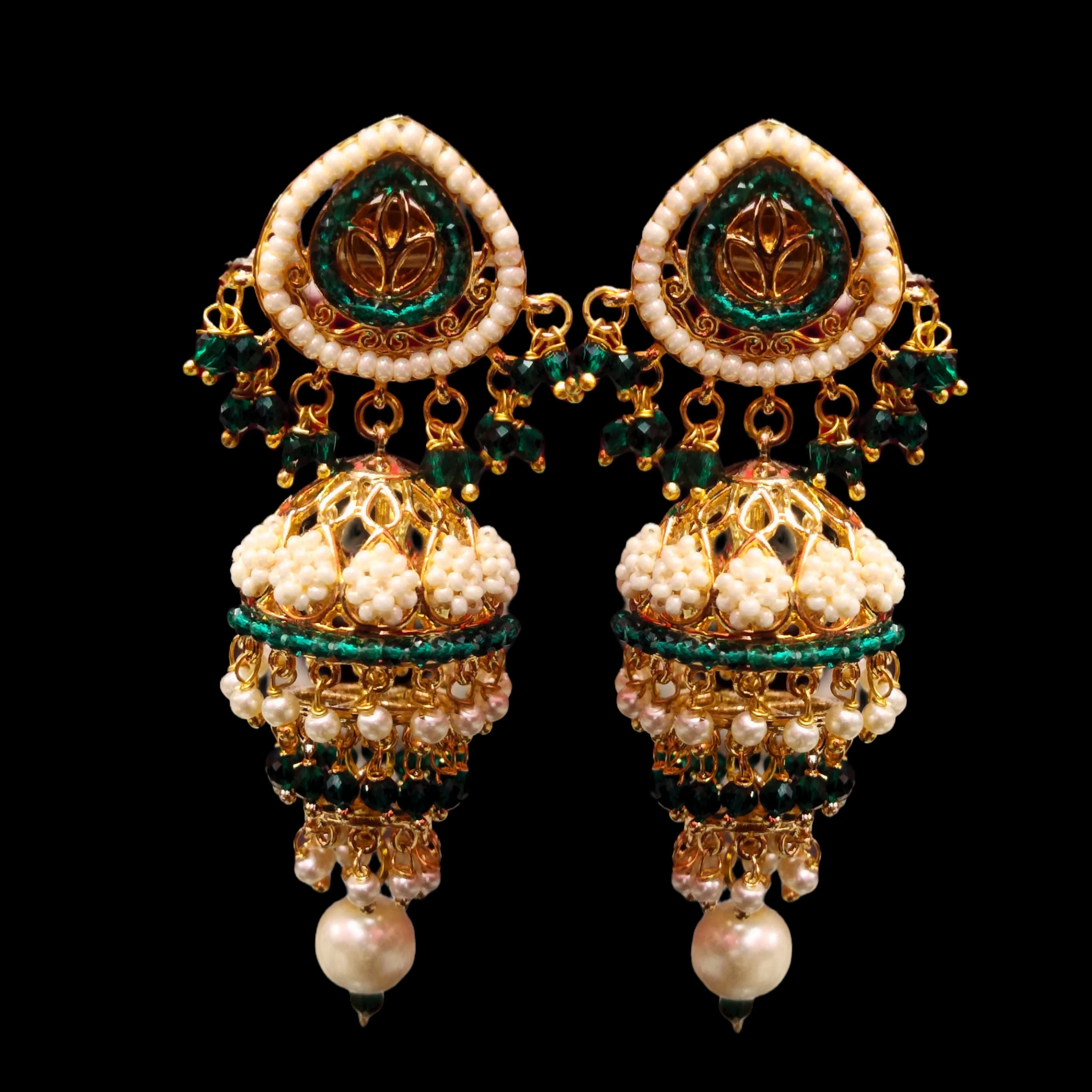 Three Step Pearl Jhumka By Asp Fashion Jewellery