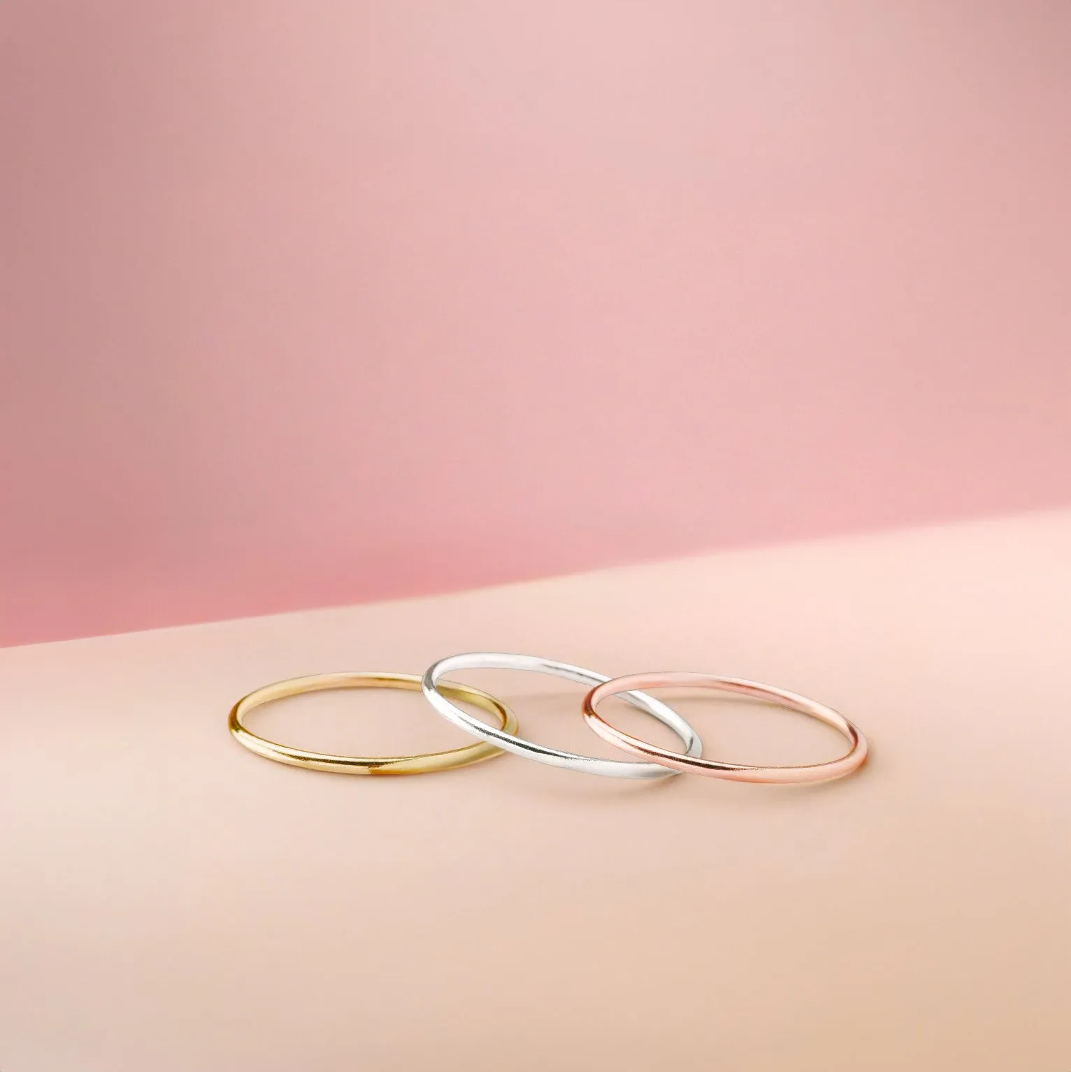 Trio of Smooth Stacking Rings