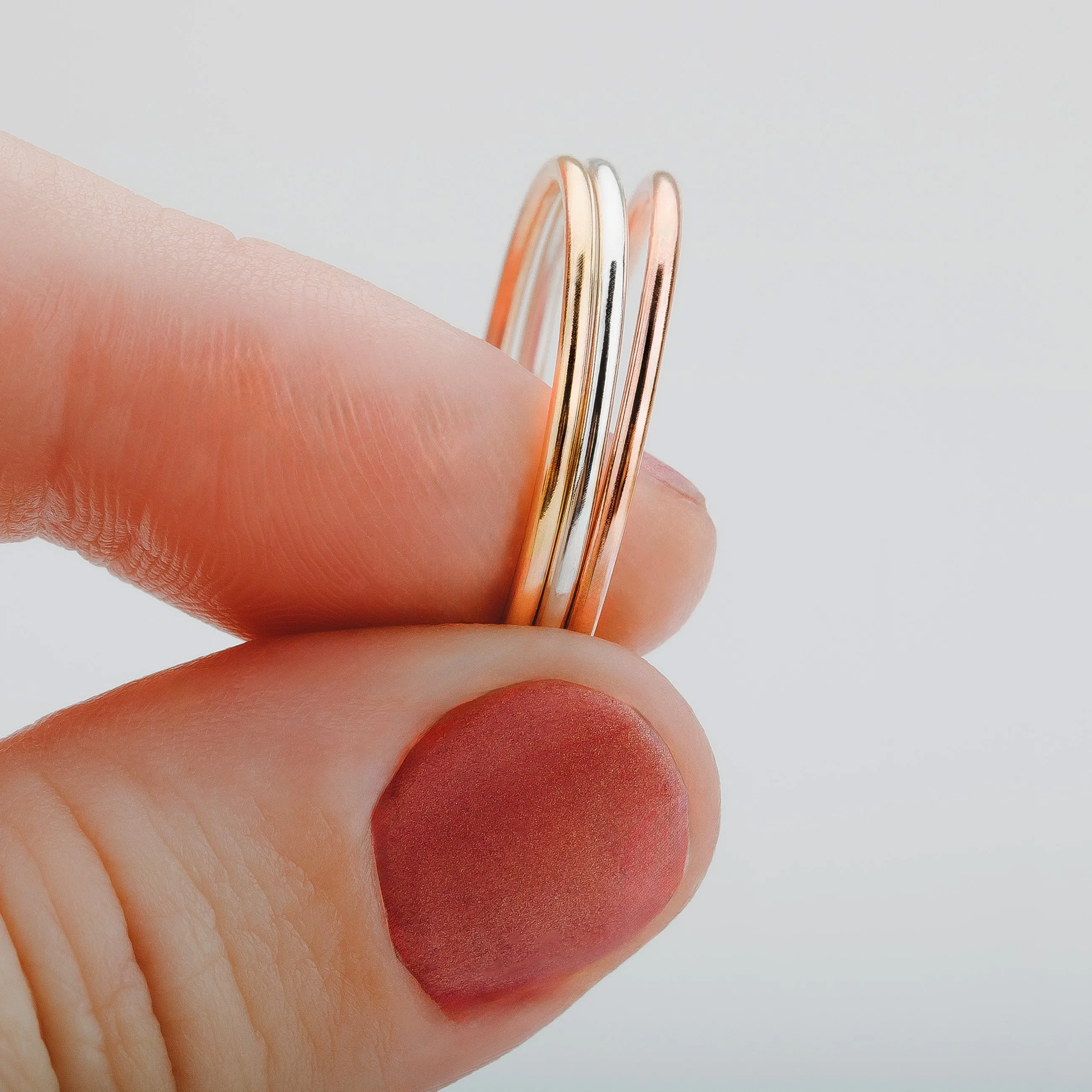 Trio of Smooth Stacking Rings