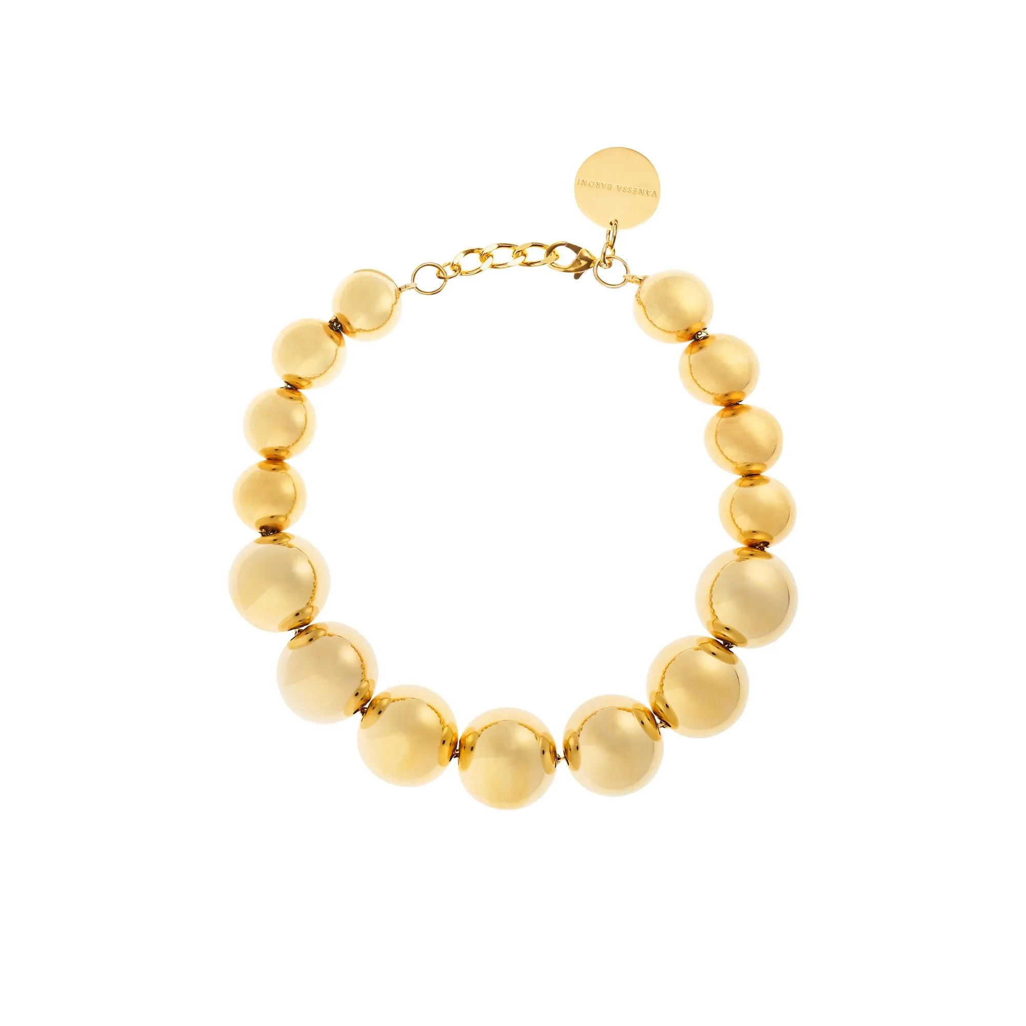 Vanessa Baroni Beads Gold Chain Necklace