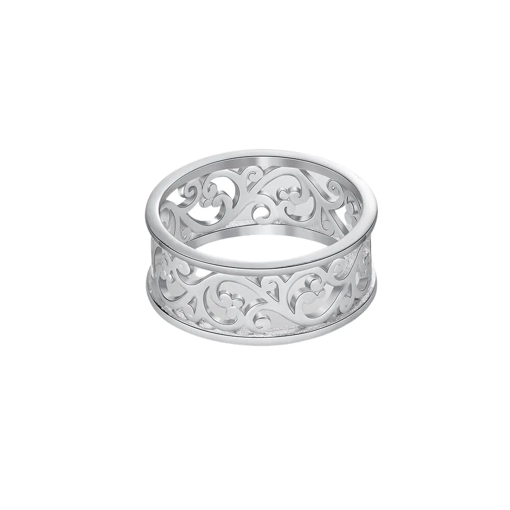 Vine Wave Pattern Vintage Style Rings