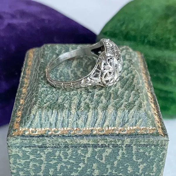 Vintage Filigree Diamond Ring