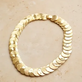 Vintage Overlapping Coin Necklace