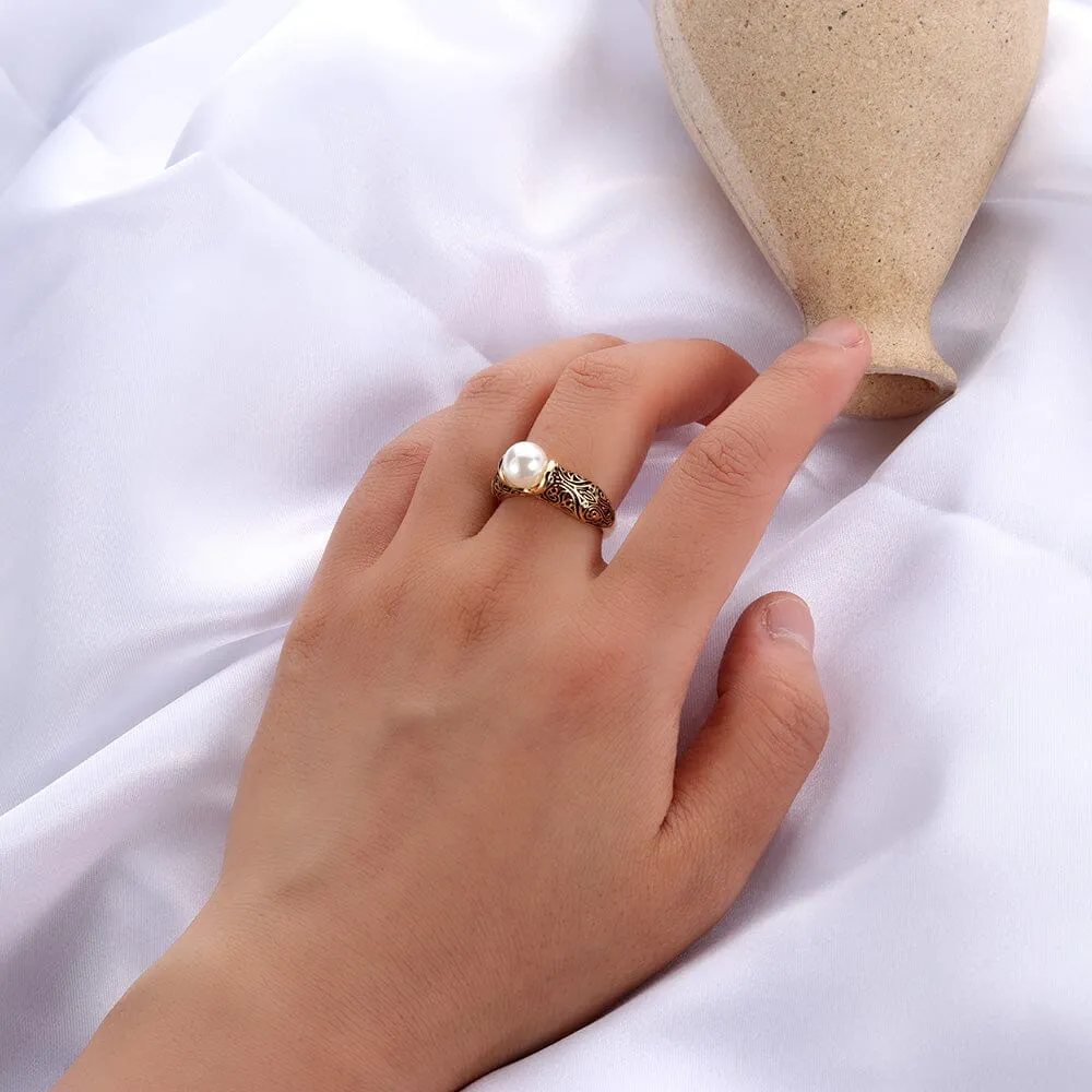 Vintage Simulated Pearl Rings